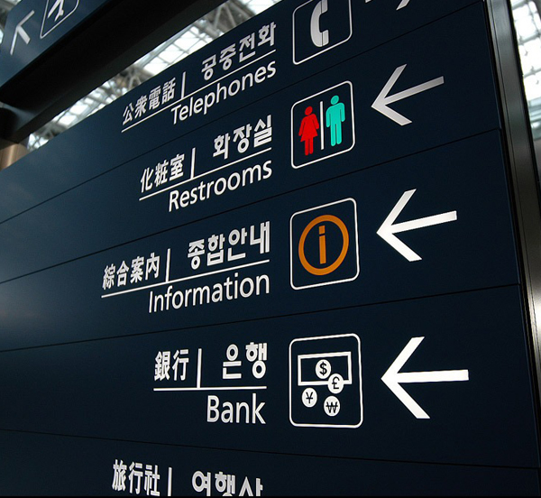 机场内部导视牌